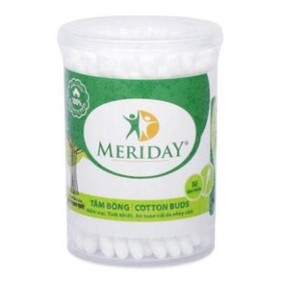 Tăm bông Bạch Tuyết Meriday hộp 80 que