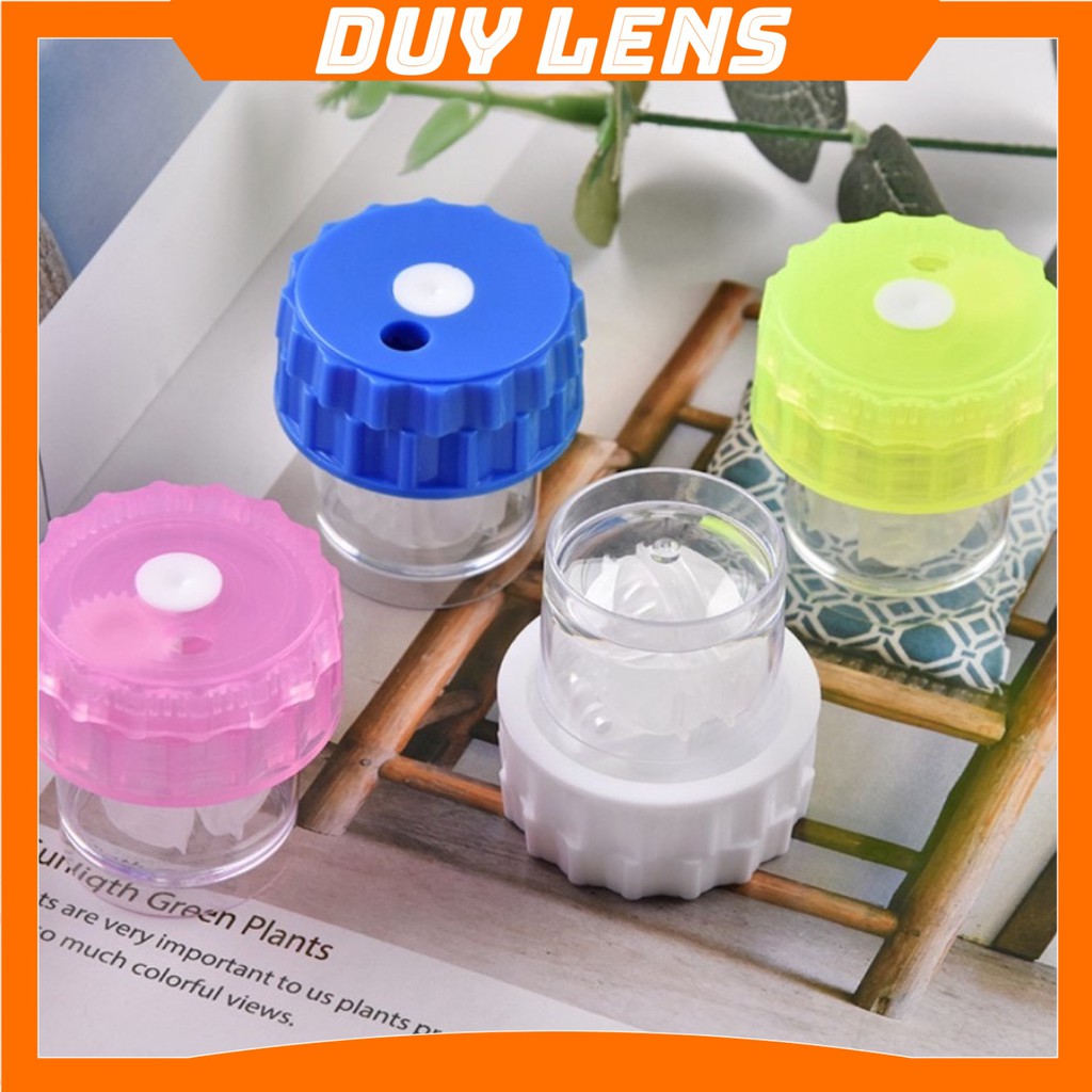 cốc rửa lens mắt ngâm kính áp tròng bằng tay Hàn Quốc DUYLENS