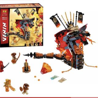 Lắp ráp Ninjago rắn lửa khổng lồ 11329