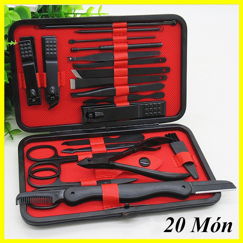 Bộ bấm móng tay 20 Món - Bộ Kiềm Cắt Móng Tay Cao Cấp