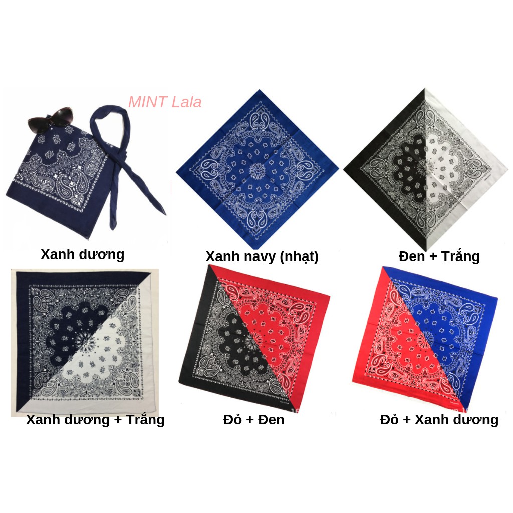 [KHÔNG LEM MÀU] KHĂN BANDANA/KHĂN EXO CAO CẤP 55x55cm