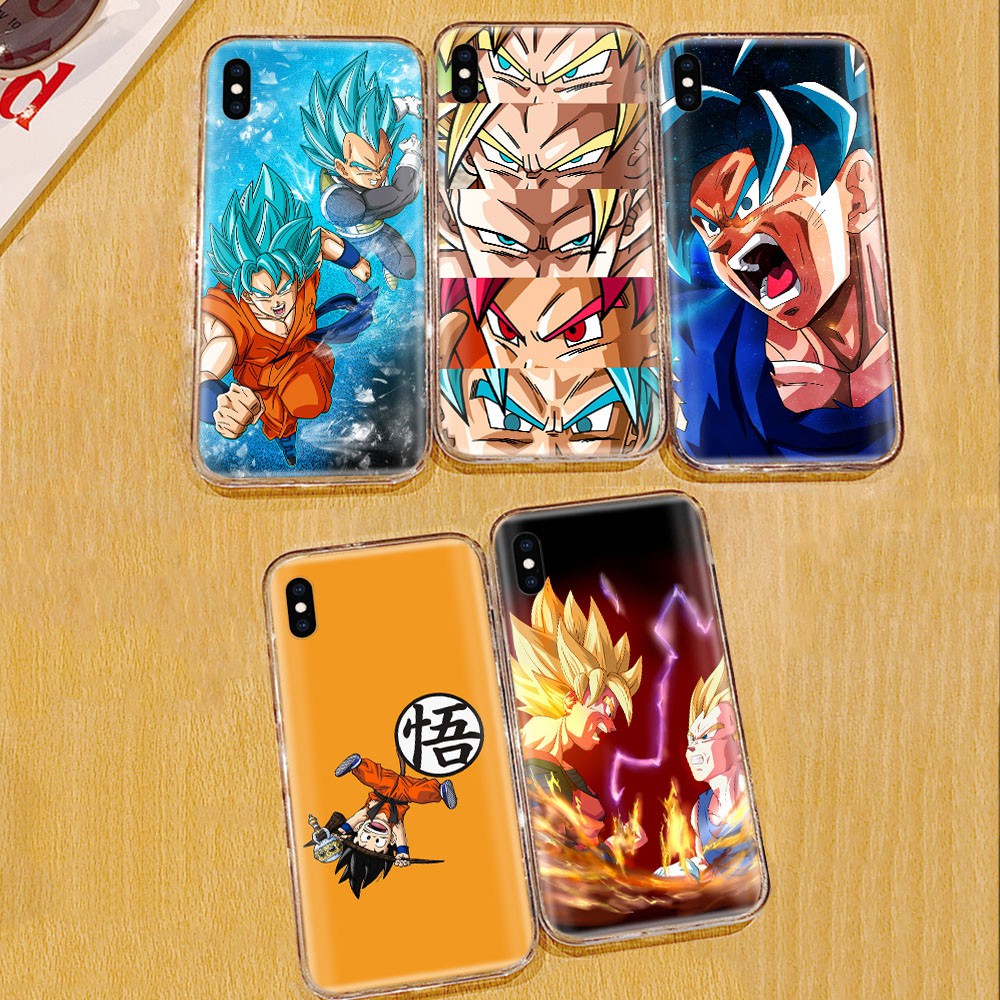 DRAGON BALL IPHONE Ốp Lưng Điện Thoại Nhựa Mềm Iphone 8 7 6 6s Plus 5 5s Se 5c 4 Hình Dragon Ball Z