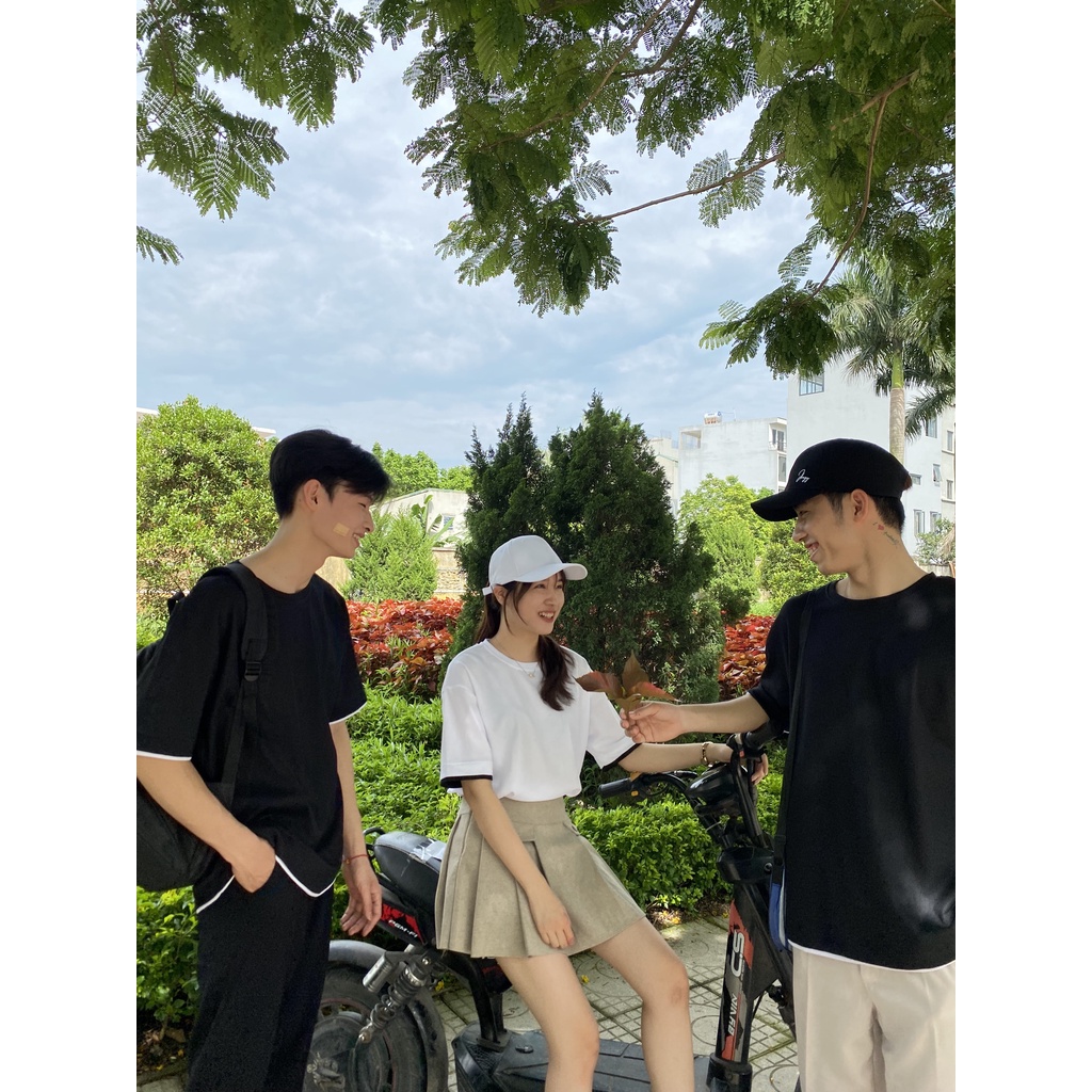 Áo thun Layer Double T-shirt JBAGY, áo phông vải thun tổ ong - JT04