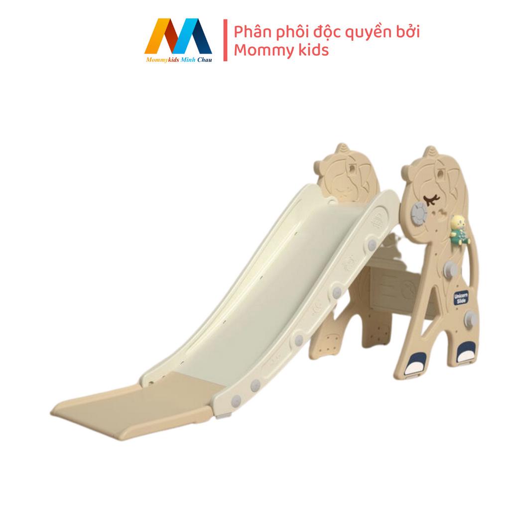 CẦU TRƯỢT CHO BÉ HÌNH CON NGỰA  DÀNH CHO TRẺ TỪ 1-6 TUỔI TẶNG KÈM BÓNG RỔ, GẤU KỂ CHUYỆN.