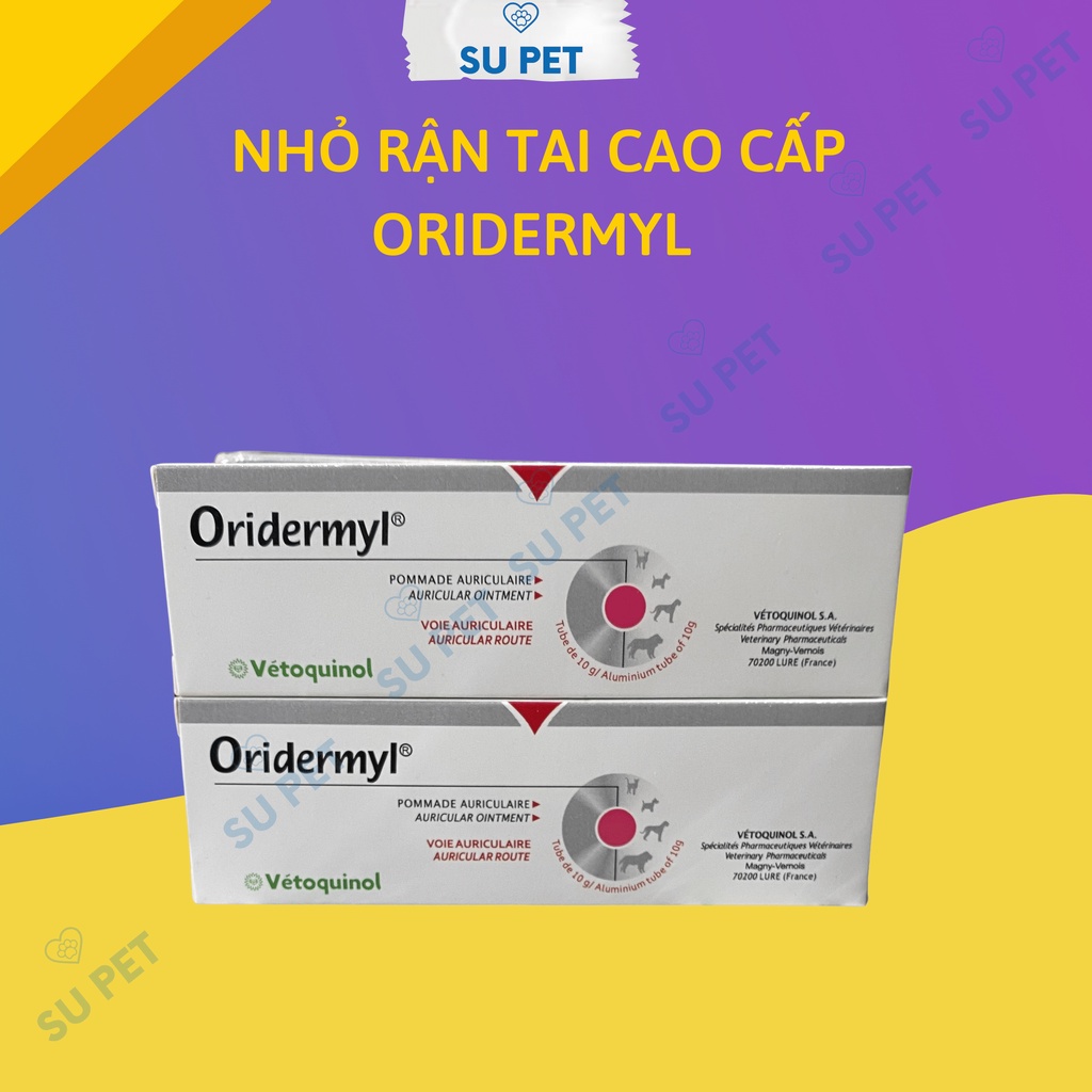 Nhỏ rận tai cao cấp Oridermyl cho thú cưng