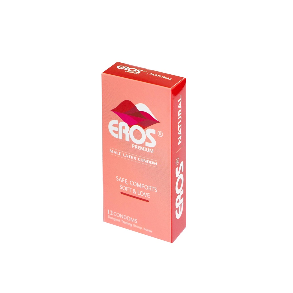 Bao Cao Su Siêu Mỏng Trơn EROS PREMIUM - Hộp 12 bao