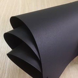 Giấy mỹ thuật màu đen, Giấy Craft nâu - Kích thước 79cm x 109cm (định lượng 250gsm - 300gsm) - Set 02 tờ