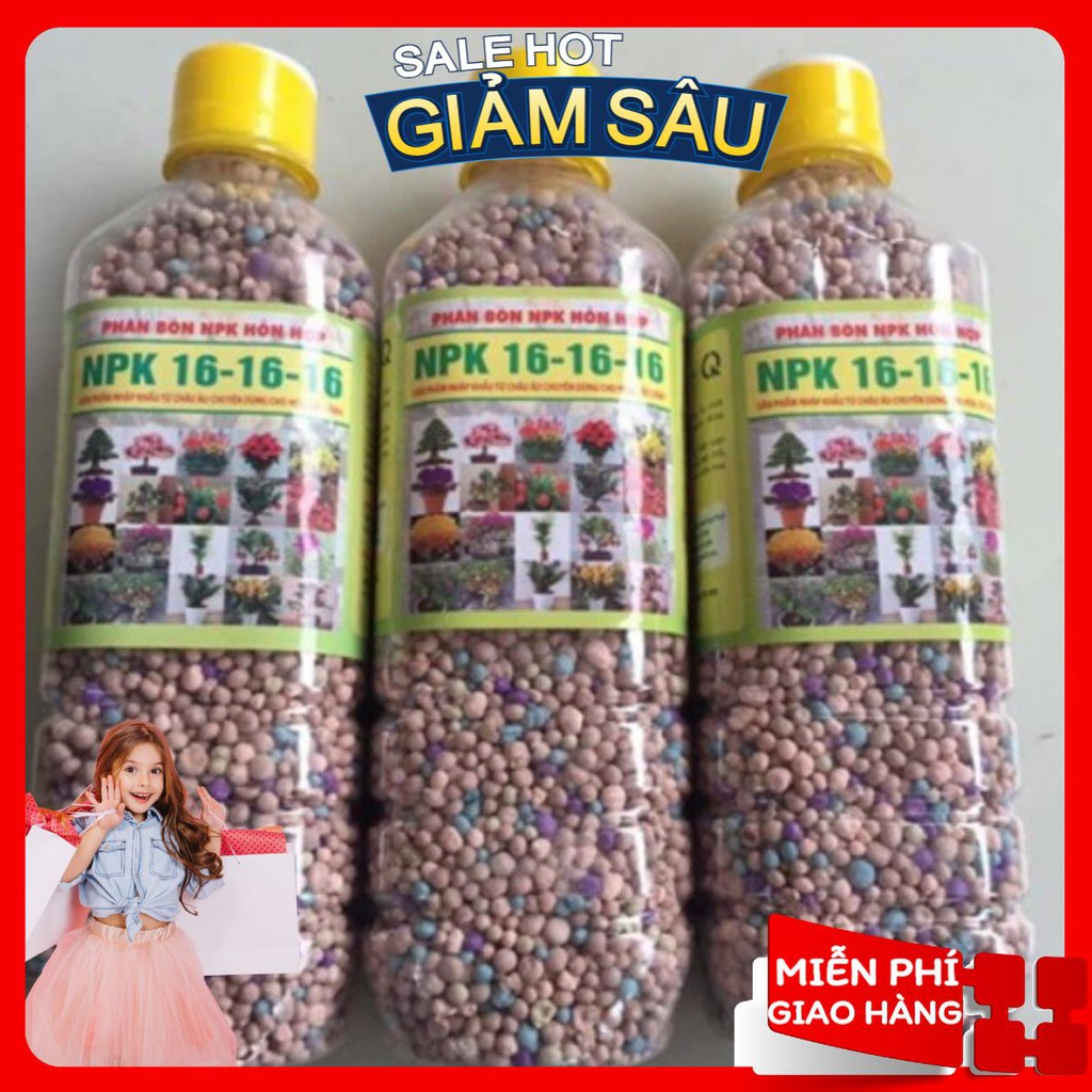 Phân bón chuyên hoa, cây cảnh NPK 16-16-16 ( Hàng Loại 1 ) ( Hàng Loại 1 )