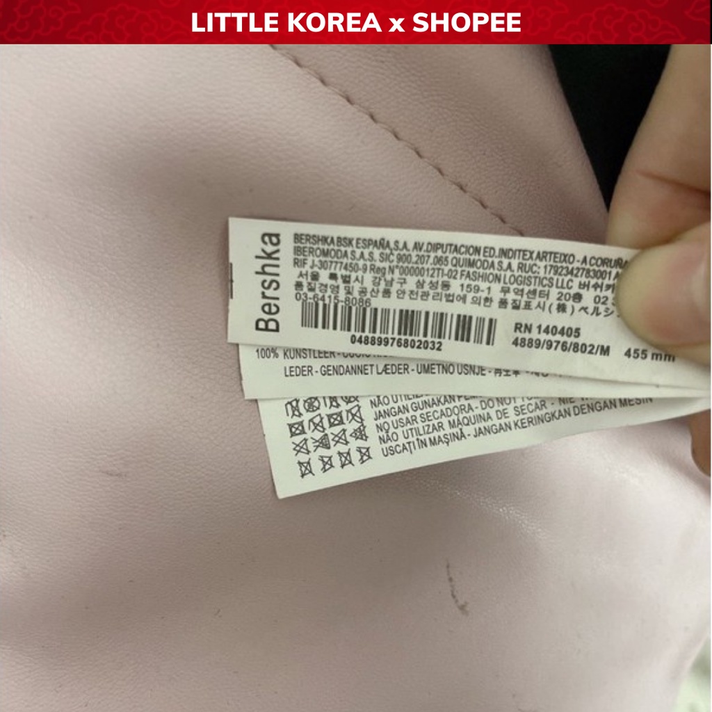 Balo Da Nữ Dây Rút Đi Học Thời Trang BER.SHKA - LITTLE KOREA