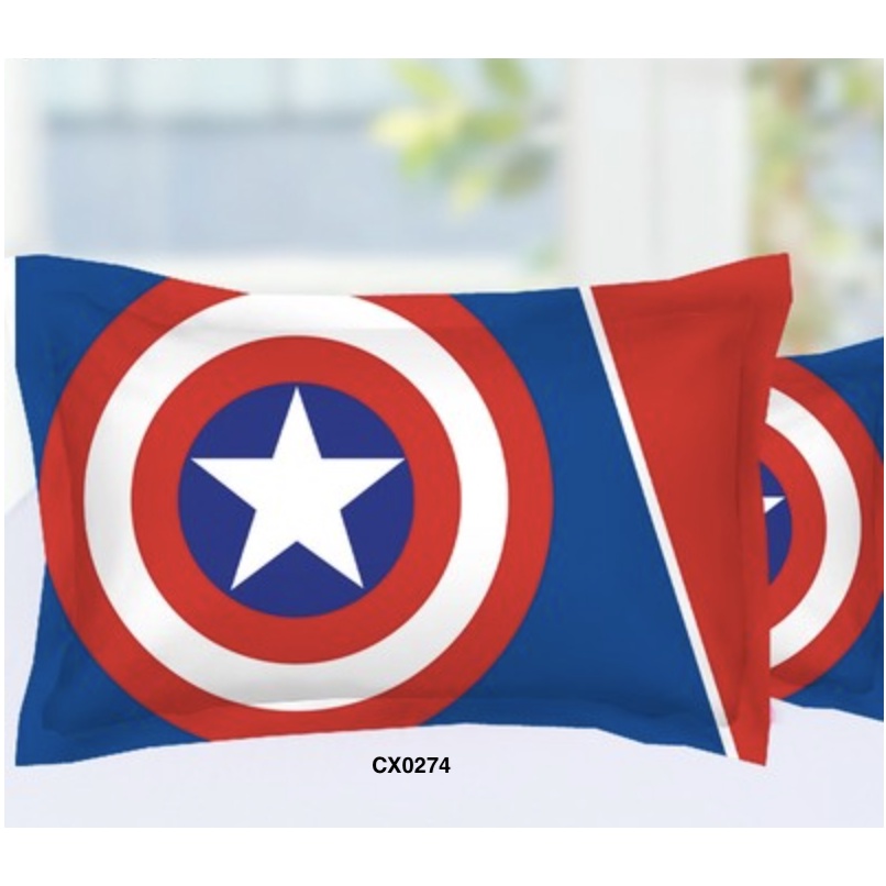 Ga Gối trải giường cotton hình siêu nhân người nhện siêu anh hùng cho bé