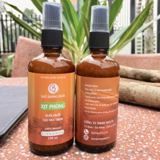 Tinh Dầu Thiên Nhiên Xịt Phòng Đuổi Muỗi Chai 100ml Hương Quế khử mùi thơm phòng chống ẩm mốc