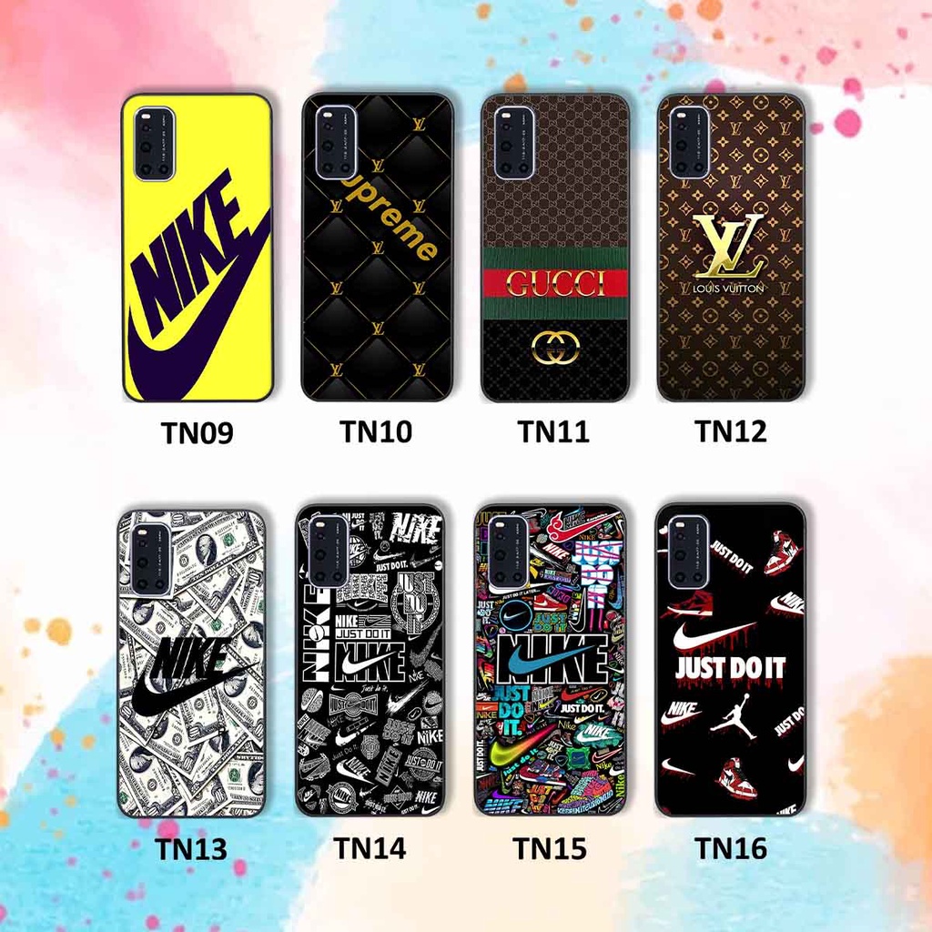 Ốp Vivo V19 in hình thương hiệu L.V, N.I.K.E cá tính, đẳng cấp