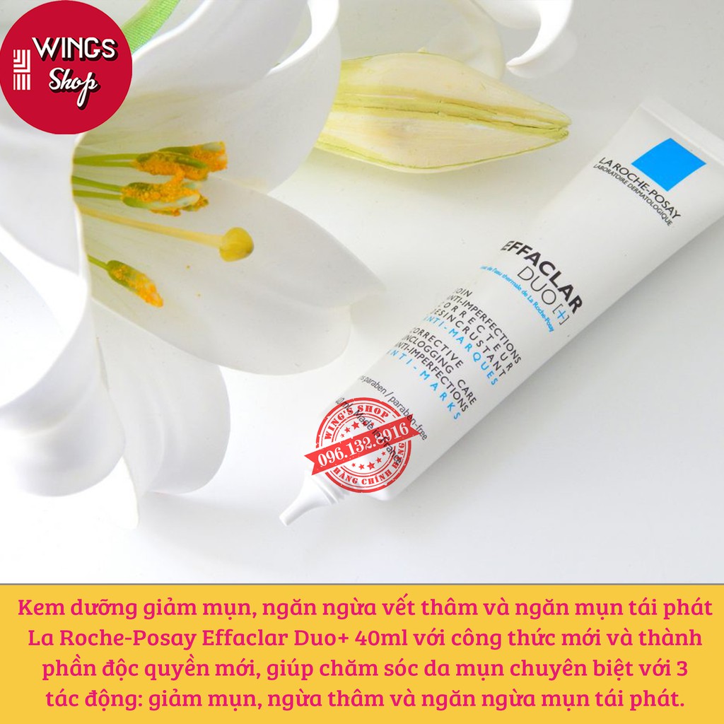 Kem Dưỡng Giảm Mụn, Ngừa Thâm La Roche Posay Effaclar Duo+ 40ml