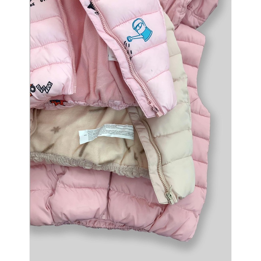 Áo phao bé gái ghi lê ZR Baby Girl 1-5 tuổi xuất dư