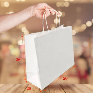 Túi giấy quai xoắn KT08T - Trắng