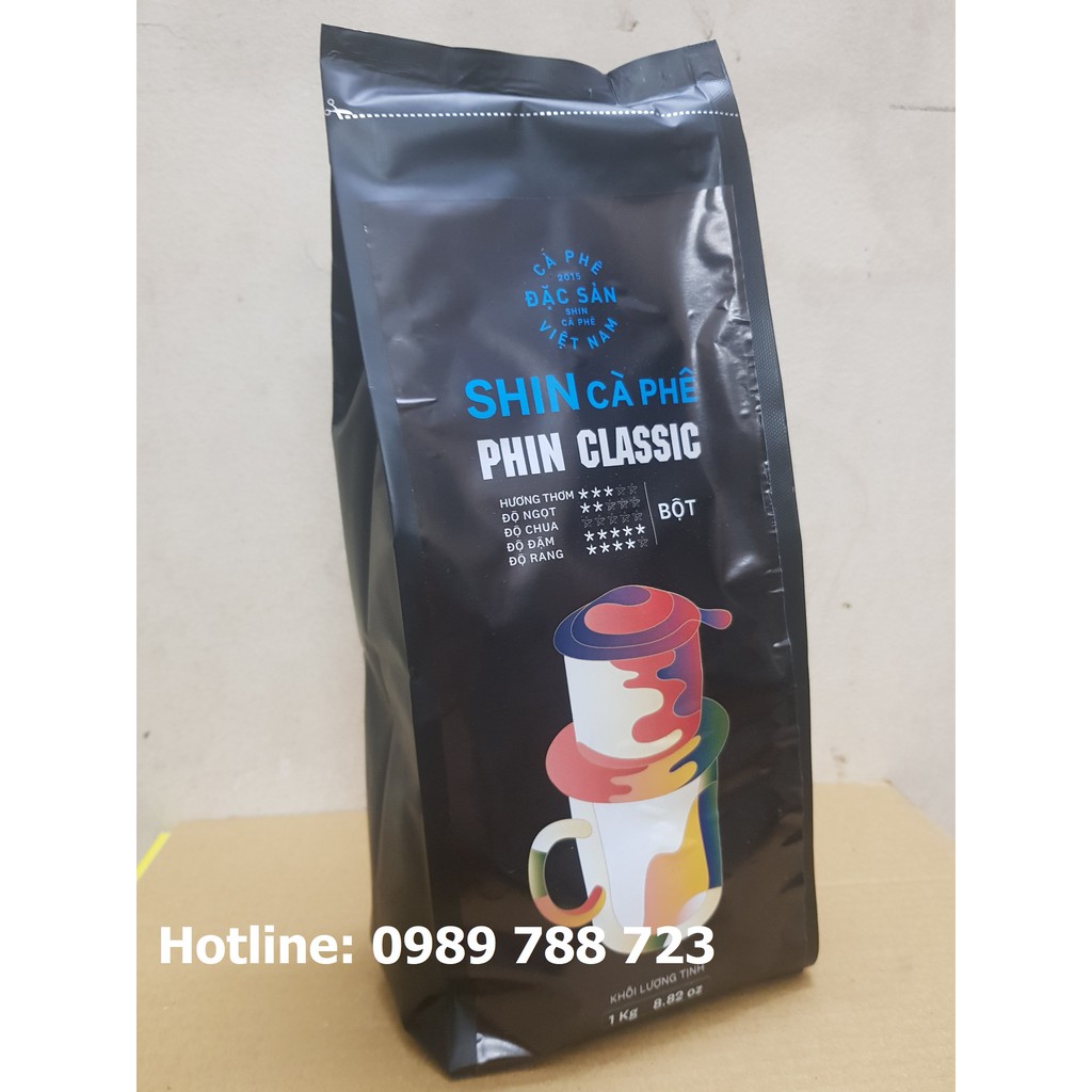 CÀ PHÊ PHA PHIN SHIN ESPRESSO CLASSIC GÓI 1KG