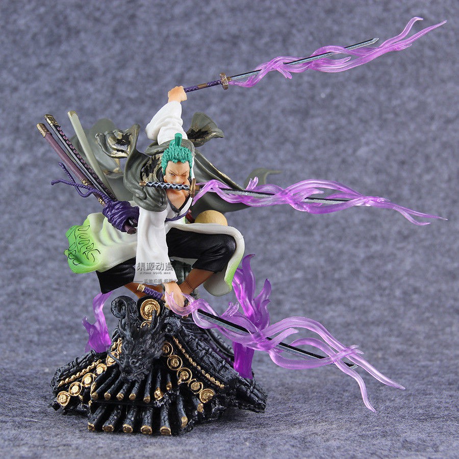 (Có sẵn - 20cm) Mô hình figure Roronoa Zoro mái nhà - Có 2 hiệu ứng kiếm haki