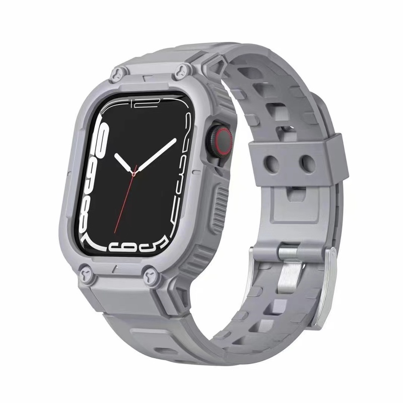 Ốp Dây Đeo Silicone Thay Thế Cho Đồng Hồ Thông Minh Apple Watch Series 7 SE 6 4 5 45mm 41mm Iwatch SE 5 4 40mm 44mm