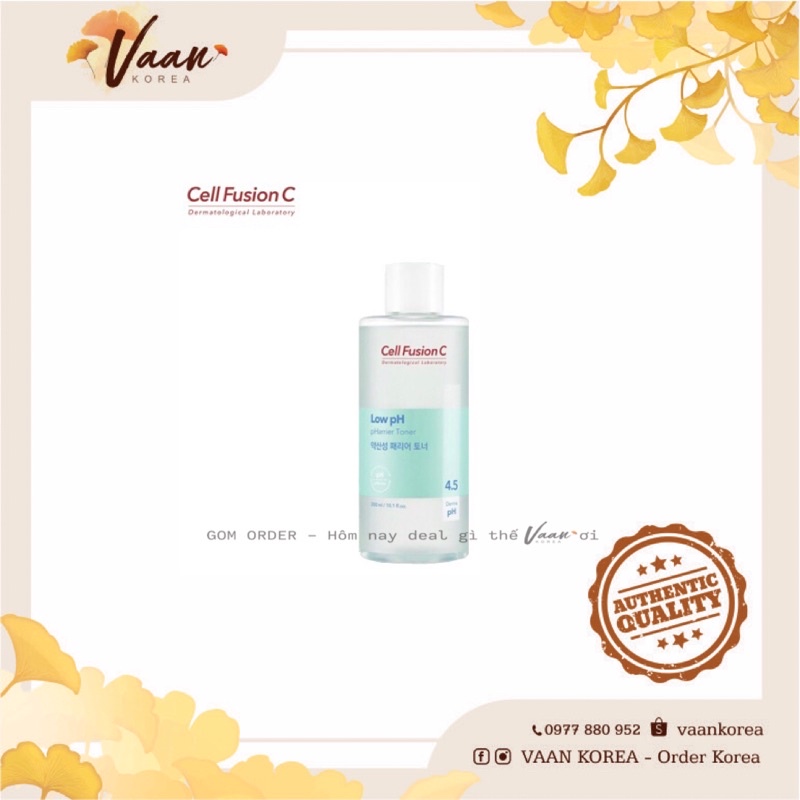 [Mini] Nước hoa hồng dịu nhẹ Cell fusion C LOW PH pHarrier Toner