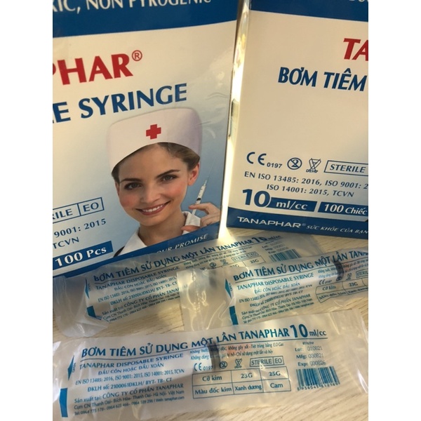 ❤ Bơm tiêm Ống kim chích  vô trùng Tanaphar BƠM KIM TIÊM 1cc/ml 3cc/ml 5cc/ml 10cc/ml 20cc/ml 50cc/ml