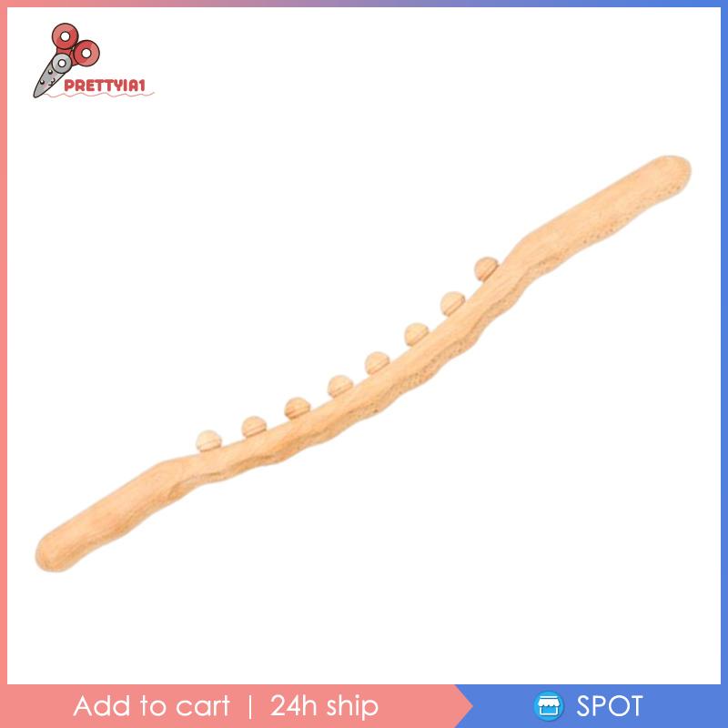 [Prettyia1] Con Lăn Gua Sha Bằng Gỗ Cầm Tay Chuyên Nghiệp Cho Điêu Khắc Cơ Thể