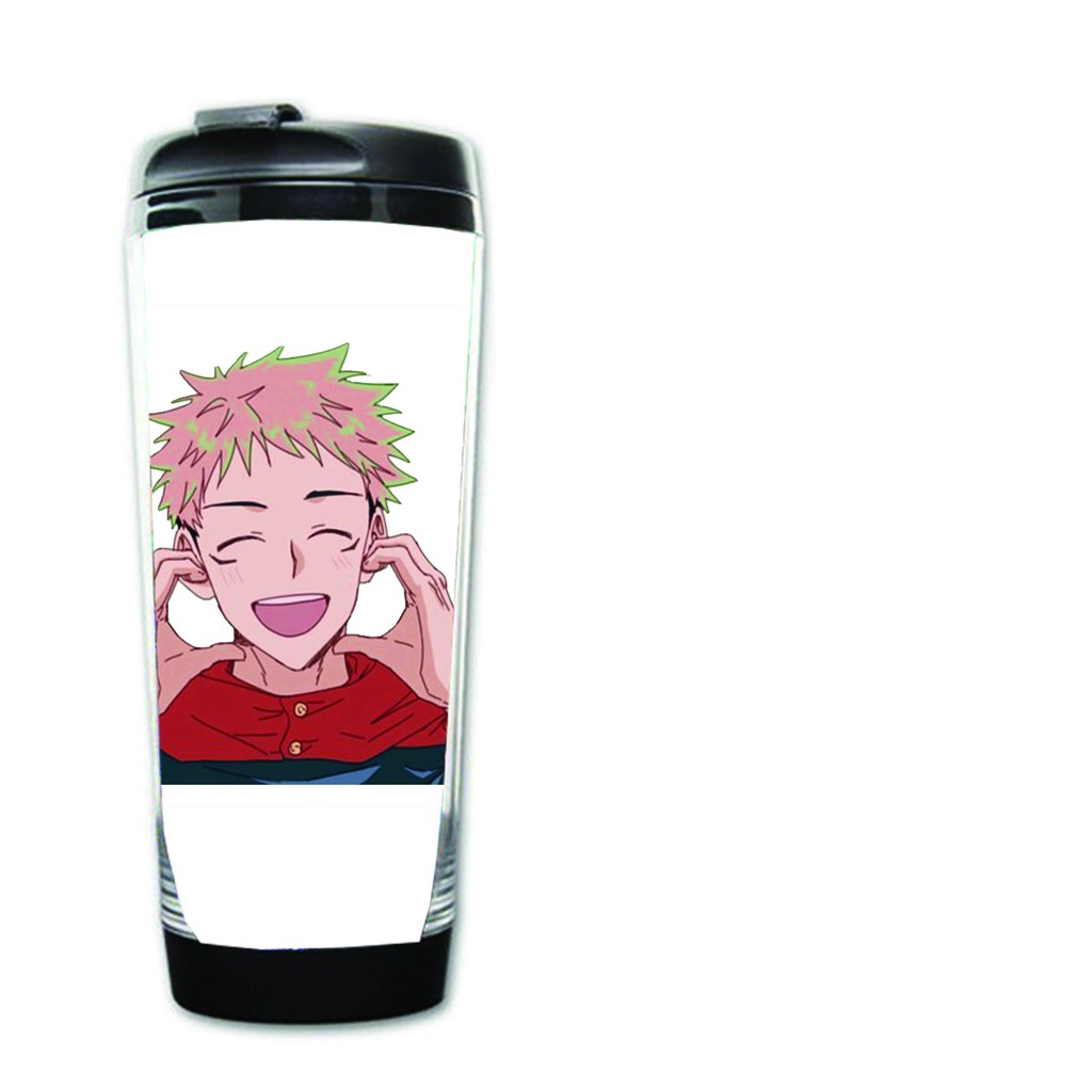 Bình nhựa đựng nước in hình JUJUTSU KAISEN ver THẢ TIM anime chibi tiện lợi dễ thương xinh xắn