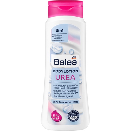 Sữa dưỡng thể BALEA Urea lotion chai 400ml dưỡng ẩm da, tác dụng 3 trong 1 - hàng nhập khẩu Đức