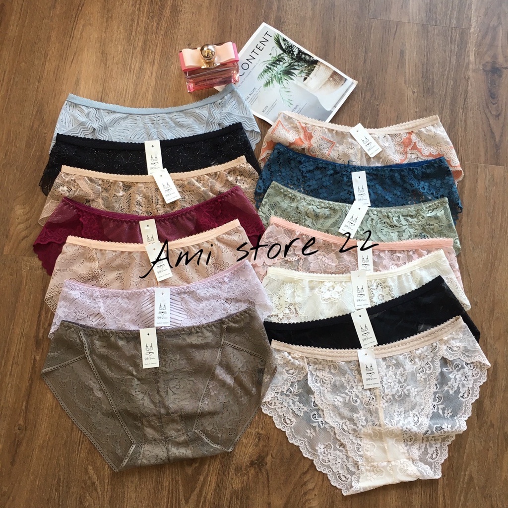 Quần Lót Nữ Ren Sexy Thiết Kế Họa Tiết Ren Xuyên Thấu Siêu Gợi Cảm Quyến Rũ Dành Cho Bạn Nữ