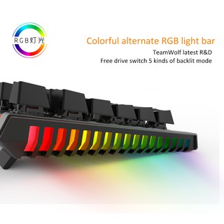 Bàn phím cơ Team Wolf X61 Led RGB