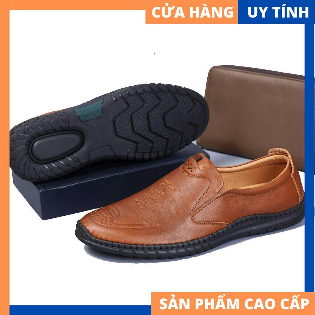 Giày lười nam chất liệu da bò (DABO1) [HÀNG CAO CẤP]