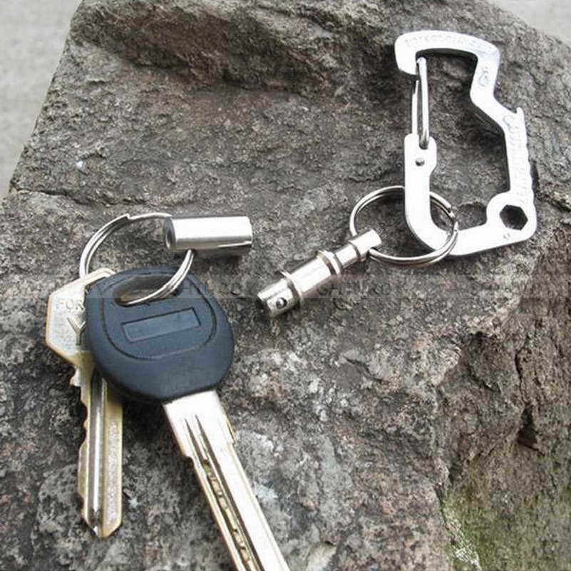 Detachable Keyring Keychain Removable Key Holder Ring Split Metal Keyfob New