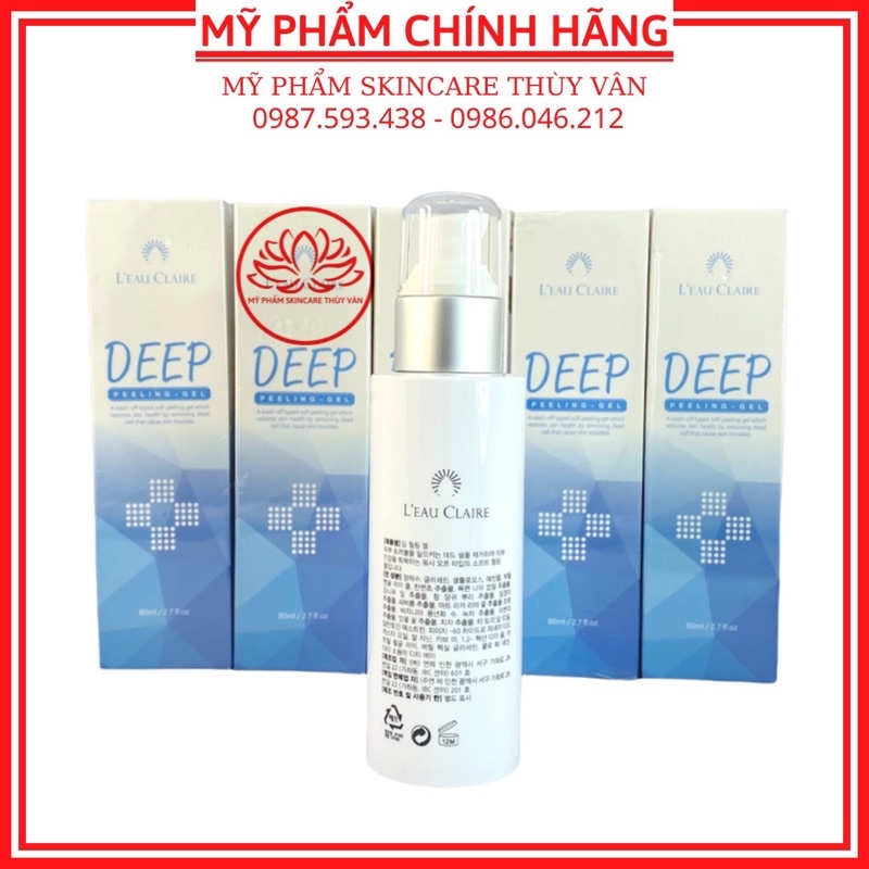 Tẩy Da Chết Sạch Sâu Hàn Quốc Chính Hãng LEAU CLAIRE 80ml