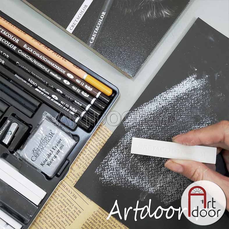 [ARTDOOR] Bộ bút chì bản đặc biệt CRETACOLOR Wolf Box 25 món (2602)