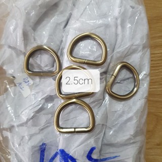 Set 5 bộ /10c Khoen chữ D loại tốt size từ 2cm đến 5cm