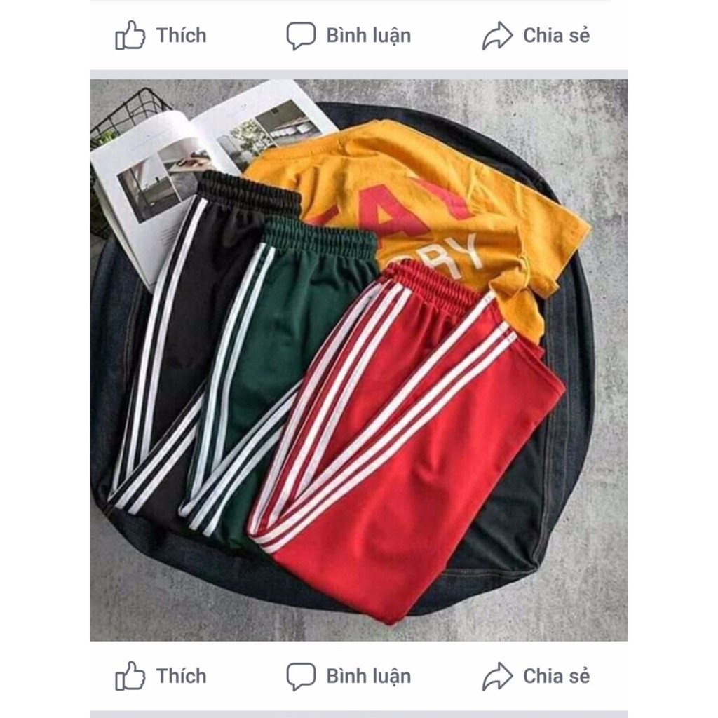 quần jogger unisex 3 line thể thao năng động cá tính G019
