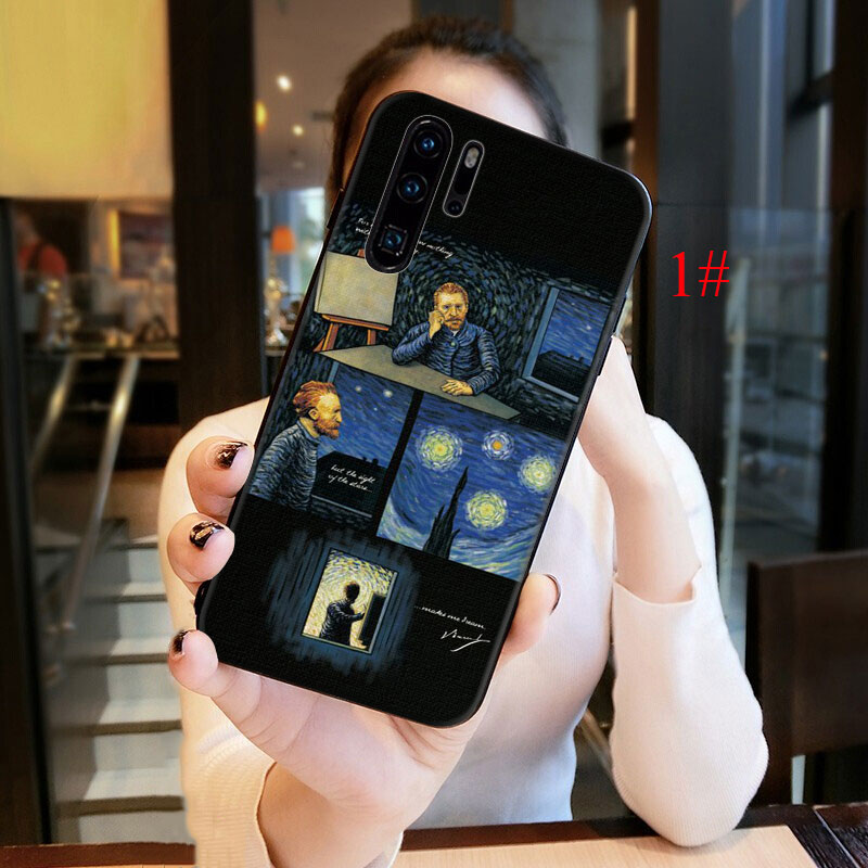 QD24 Great art aesthetic van Gogh Soft Silicone Case for Huawei Y5 Y6 Y7 Y9 Prime 2018 P9 Lite Smart 2019 | BigBuy360 - bigbuy360.vn
