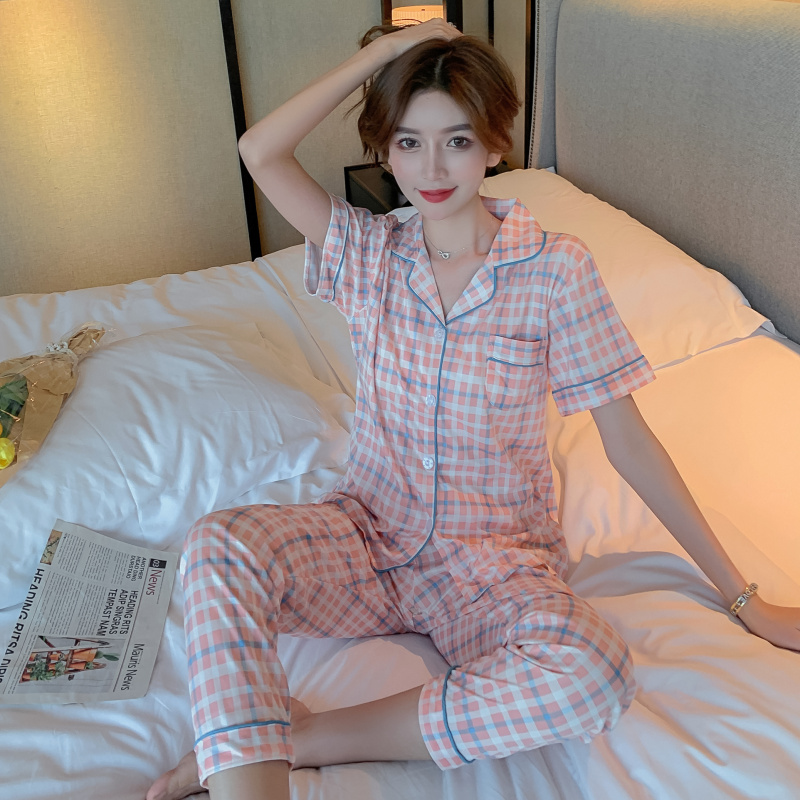 Bộ Pijama Mặc Ở Nhà Chất Liệu Cotton Gợi Cảm Cho Nữ Size M-2Xl