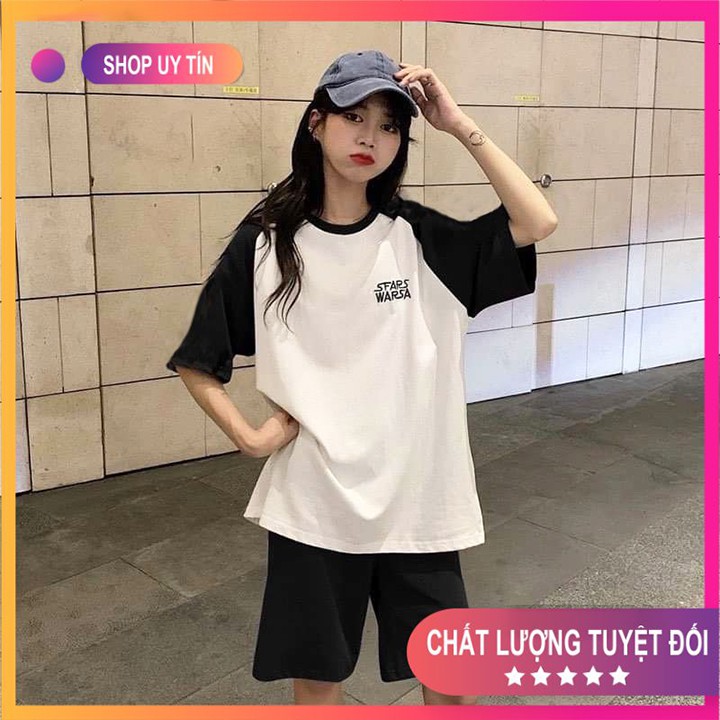 Set Đồ Nữ 💦Combo Quần Áo💦 áo japlang WAR + quần đùi siêu chất, vải cotton mềm mại-thoáng mát Mã SET14