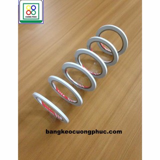 Băng keo hai mặt 1 cây 56 cuộn 0.5 phân