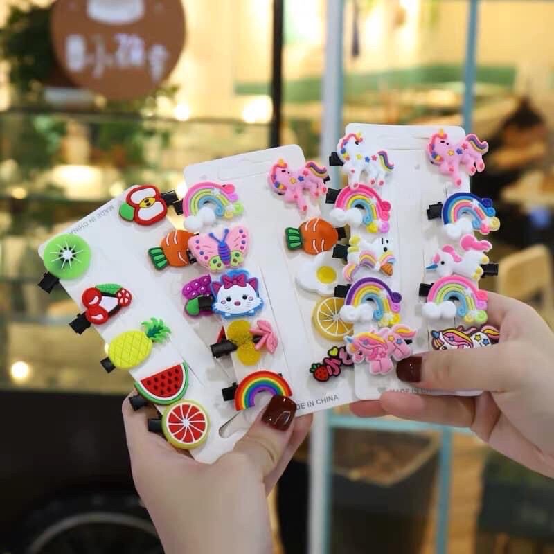 Sét 10 Cặp Tóc Dễ Thương Cho Bé