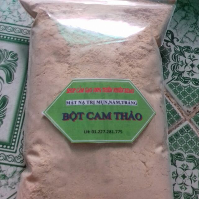 Bột cam thảo tắm trắng cực nhanh túi 500gr