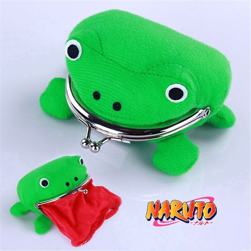 ✲ Naruto Túi Ví ✲ Uzumaki Frog Wallet Coin Purse Plush Wallet Handbags