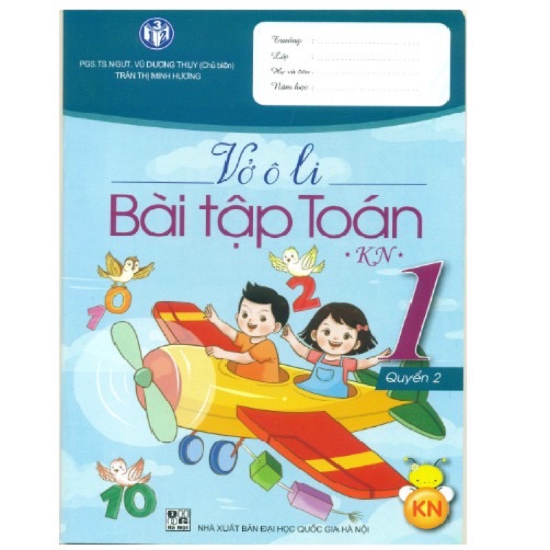 Sách - (Combo 2 tập) Vở Ô Li Bài Tập Toán Lớp 1 (Kết Nối)