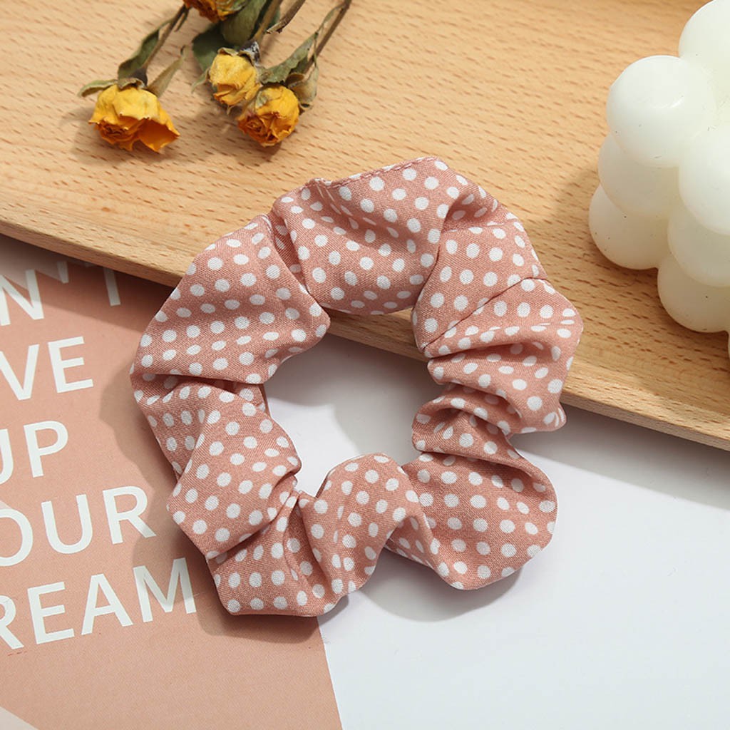 Dây Buộc Tóc Scrunchies Chấm Bi Buta SC2