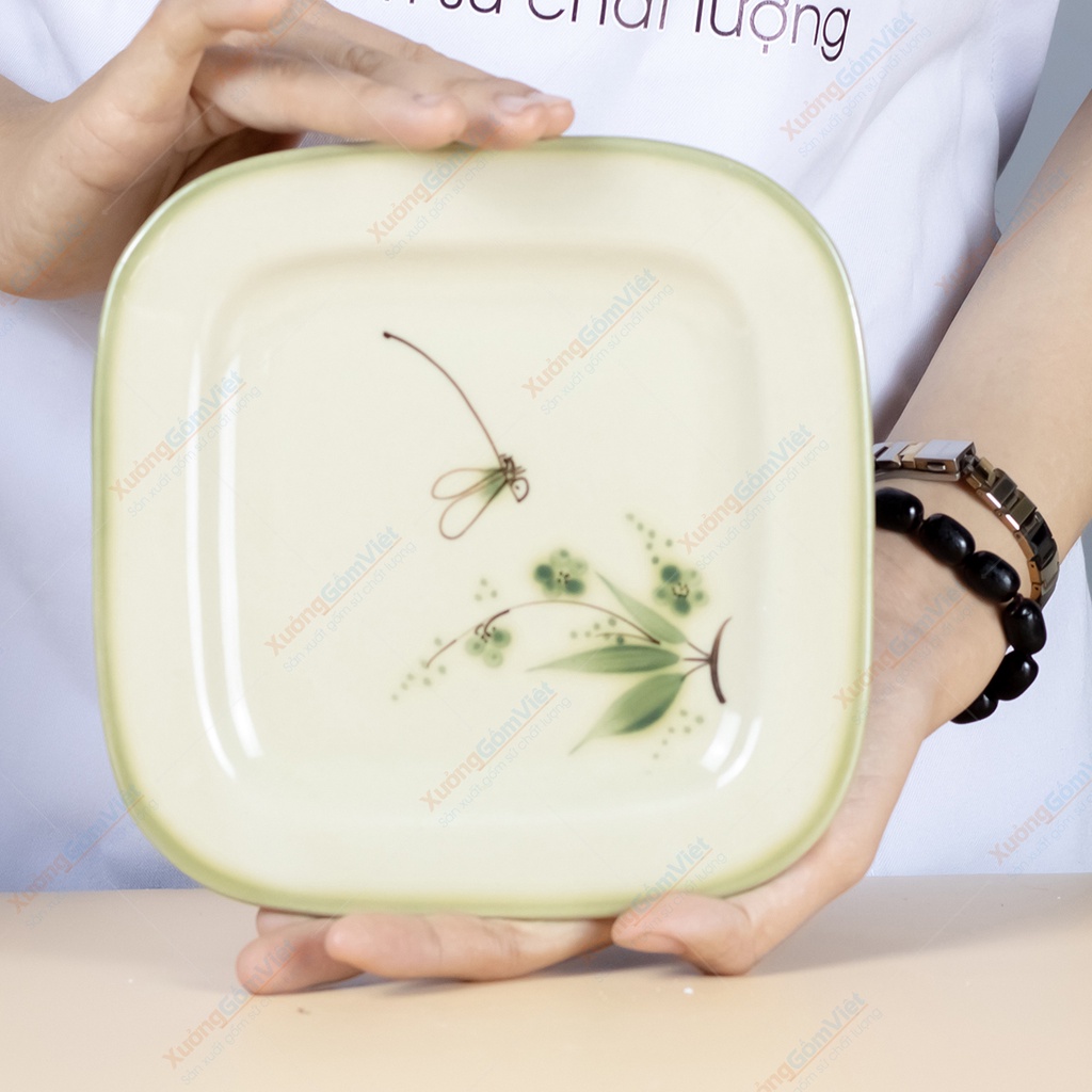 Bộ đĩa chuồn xanh nhiều mẫu - nhiều kích thước dễ lựa chọn cho bộ bàn ăn phù hợp với không gian sống