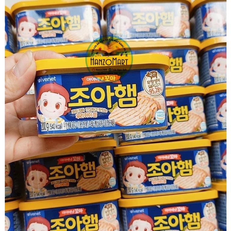 THỊT HEO HỘP SPAM IVENET HÀN QUỐC 12m+