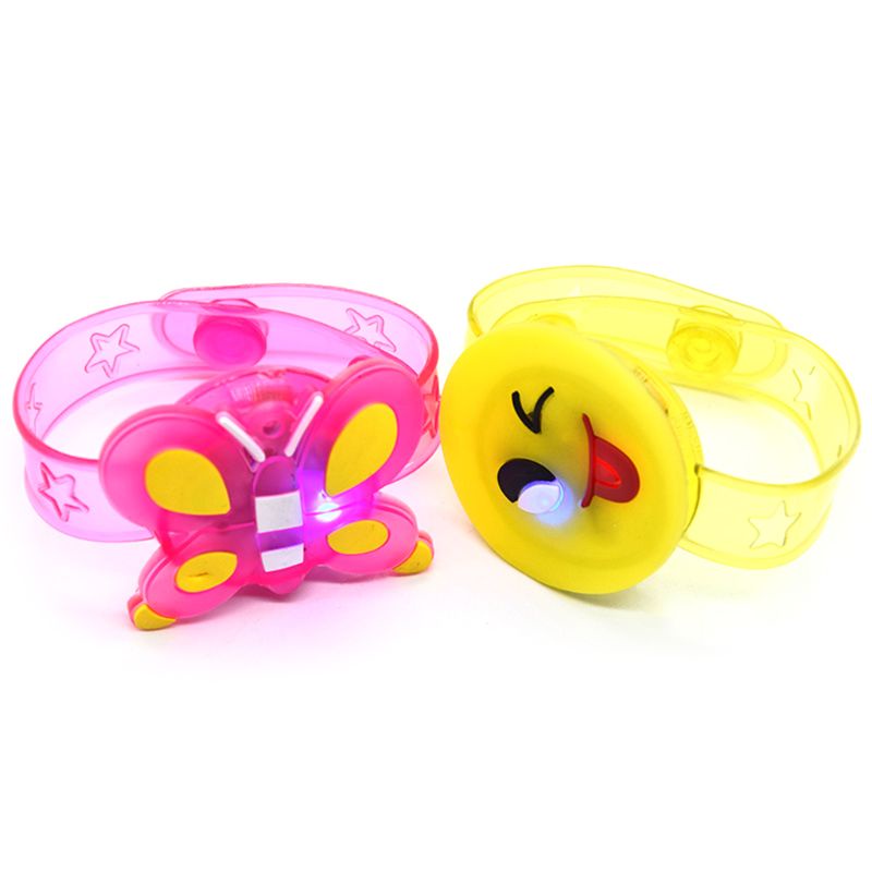 Vòng đeo tay có đèn LED họa tiết hoạt hình dễ thương cho bé