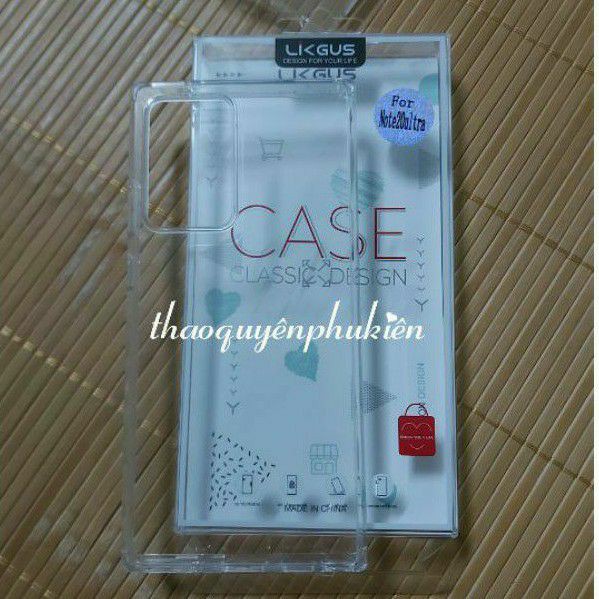 Samsung Note 20 Ultra/ Note 20_Ốp lưng LikGus Zezo có gờ bảo vệ camera Chống sốc Trong su