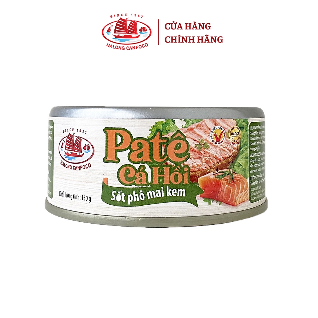 Pate cá hồi sốt phô mai kem 150g Đồ Hộp Hạ Long