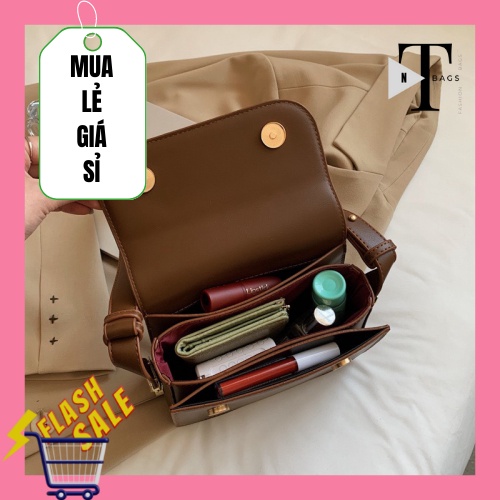 Túi xách nữ xinh túi đeo vai kẹp nách đeo chéo da trơn cao cấp